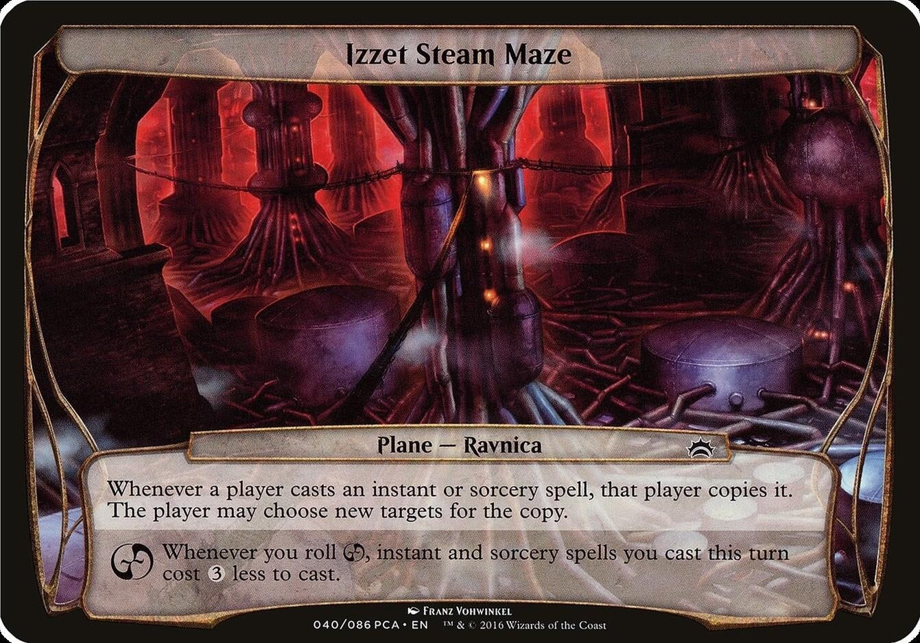 Image for Izzet Steam Maze (Planechase Anthology) (Oversize Cards) - Magic: The Gathering