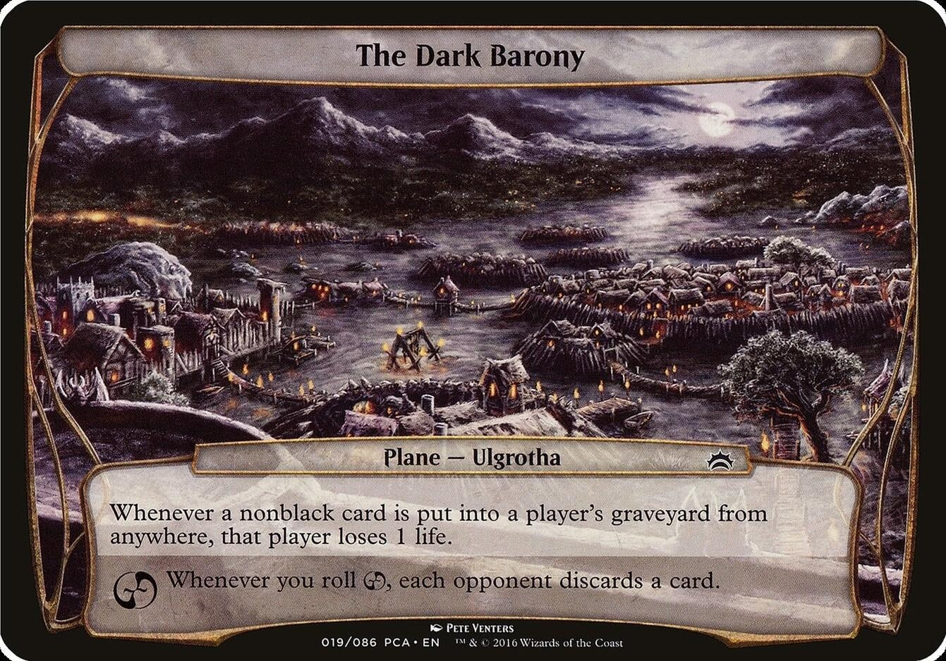 Image for The Dark Barony (Planechase Anthology) (Oversize Cards) - Magic: The Gathering