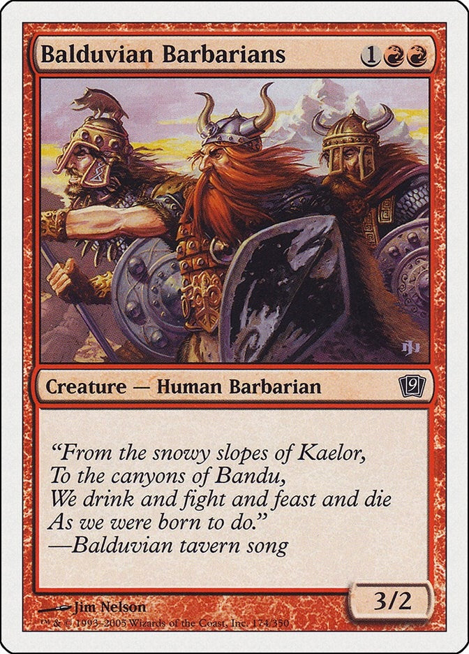 Image for Balduvian Barbarians (9th Edition) (174) - Magic: The Gathering