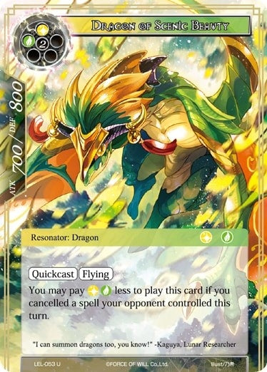 Image for Dragon of Scenic Beauty (Legacy Lost) (LEL-053) - Force of Will