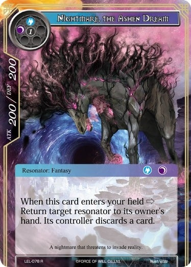 Image for Nightmare, the Ashen Dream (Legacy Lost) (LEL-078) - Force of Will