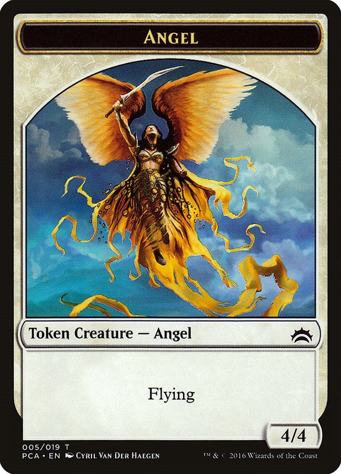 Image for Angel // Saproling Double-Sided Token (Planechase Anthology) (5 // 19) - Magic: The Gathering