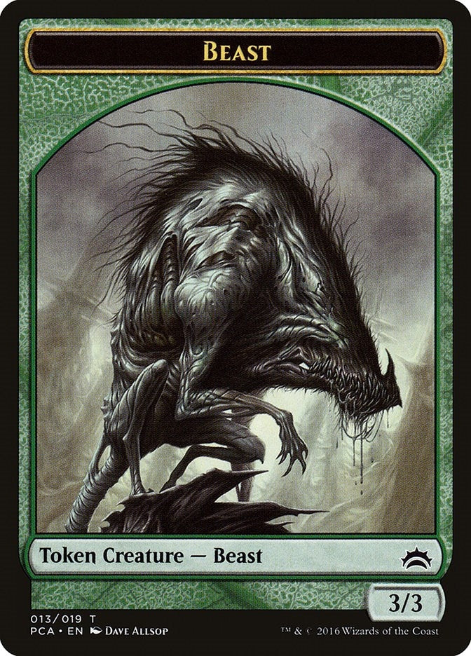 Image for Beast // Saproling Double-Sided Token (Planechase Anthology) (13 // 19) - Magic: The Gathering