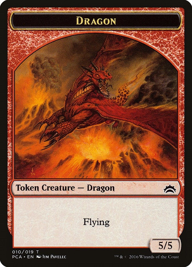 Image for Dragon // Saproling Double-Sided Token (Planechase Anthology) (10 // 19) - Magic: The Gathering