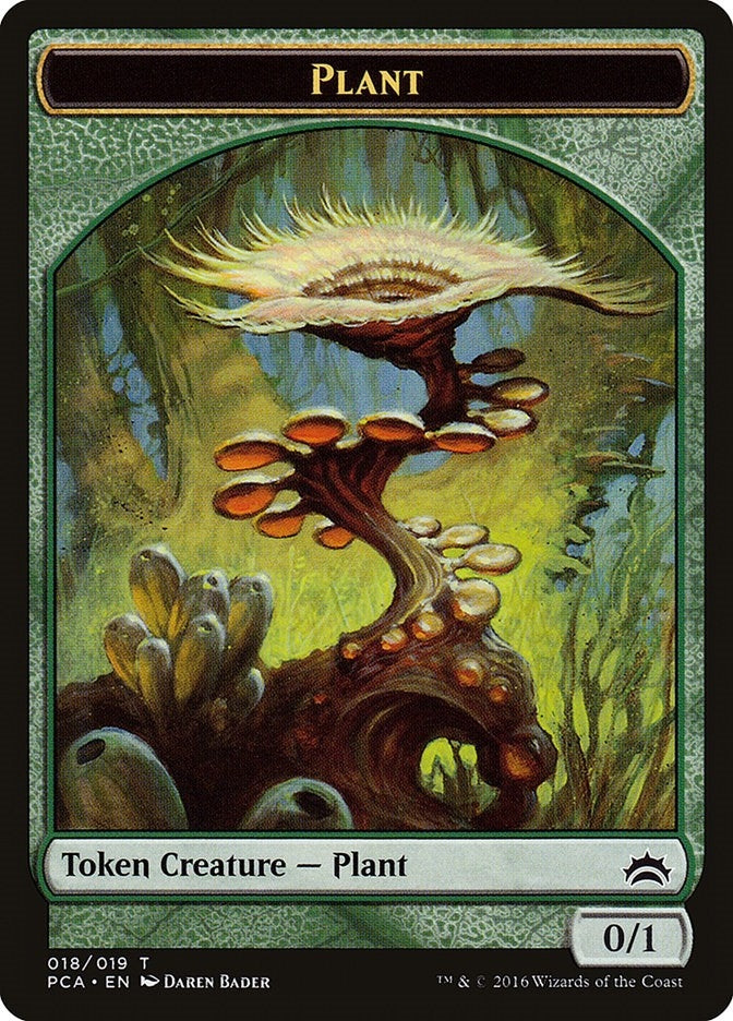 Image for Plant // Ooze Double-Sided Token (Planechase Anthology) (18 // 16) - Magic: The Gathering