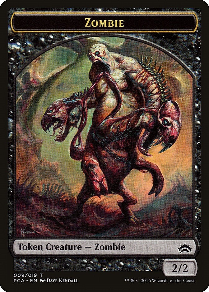 Image for Zombie // Hellion Double-Sided Token (Planechase Anthology) (9 // 12) - Magic: The Gathering