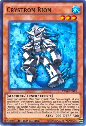 Image for Crystron Rion (Invasion: Vengeance) (INOV-ENSE3) - YuGiOh