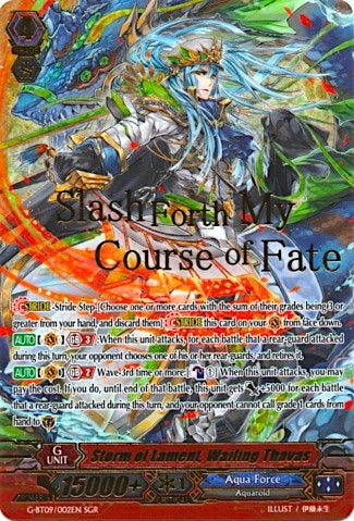 Image for Storm of Lament, Wailing Thavas (SGR) (G-BT09: Divine Dragon Caper) (G-BT09/002EN) - Cardfight Vanguard
