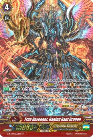 Image for True Revenger, Raging Rapt Dragon (SP) (G-BT09: Divine Dragon Caper) (G-BT09/S02EN) - Cardfight Vanguard