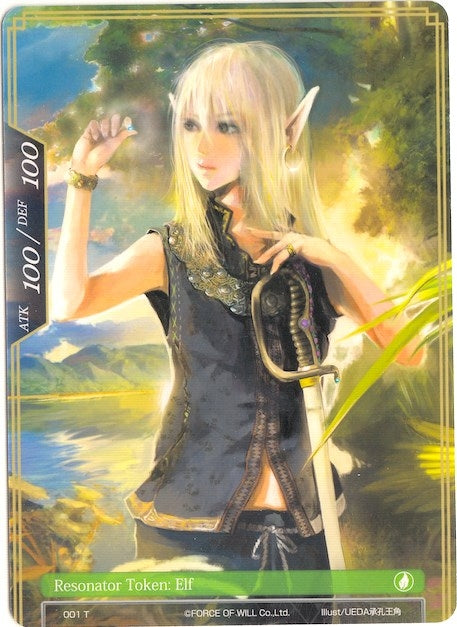 Image for Elf Double-sided Resonator Token (Legacy Lost) (001 T) - Force of Will