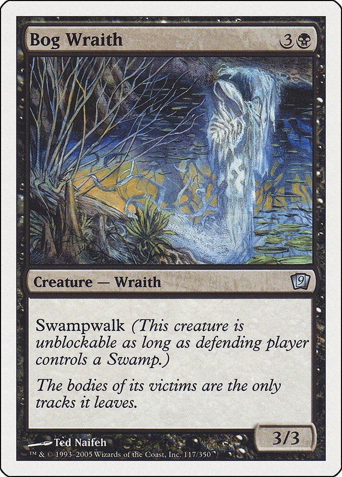 Image for Bog Wraith (9th Edition) (117) - Magic: The Gathering
