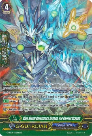 Image for Blue Storm Deterrence Dragon, Ice Barrier Dragon (SP) (G-BT09: Divine Dragon Caper) (G-BT09/S12EN) - Cardfight Vanguard