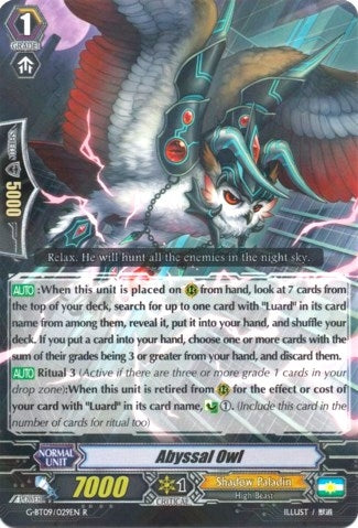 Image for Abyssal Owl (G-BT09: Divine Dragon Caper) (G-BT09/029EN) - Cardfight Vanguard