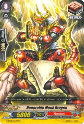 Image for Honorable Monk Dragon (G-BT09: Divine Dragon Caper) (G-BT09/073EN) - Cardfight Vanguard