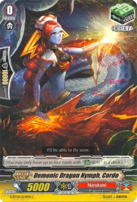 Image for Demonic Dragon Nymph, Cordo (G-BT09: Divine Dragon Caper) (G-BT09/074EN) - Cardfight Vanguard