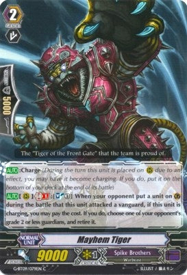 Image for Mayhem Tiger (G-BT09: Divine Dragon Caper) (G-BT09/079EN) - Cardfight Vanguard