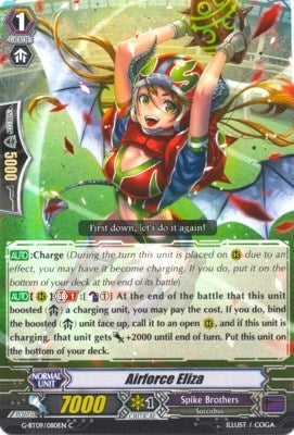 Image for Airforce Eliza (G-BT09: Divine Dragon Caper) (G-BT09/080EN) - Cardfight Vanguard