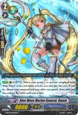 Image for Blue Wave Marine General, Damia (G-BT09: Divine Dragon Caper) (G-BT09/093EN) - Cardfight Vanguard