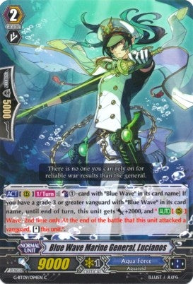 Image for Blue Wave Marine General, Lucianos (G-BT09: Divine Dragon Caper) (G-BT09/094EN) - Cardfight Vanguard