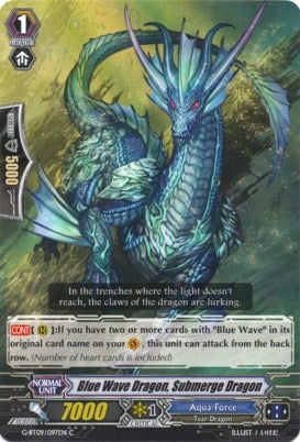 Image for Blue Wave Dragon, Submerge Dragon (G-BT09: Divine Dragon Caper) (G-BT09/097EN) - Cardfight Vanguard