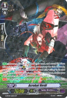 Image for Acrobat Verdi (SP) (G-BT09: Divine Dragon Caper) (G-BT09/S21EN) - Cardfight Vanguard