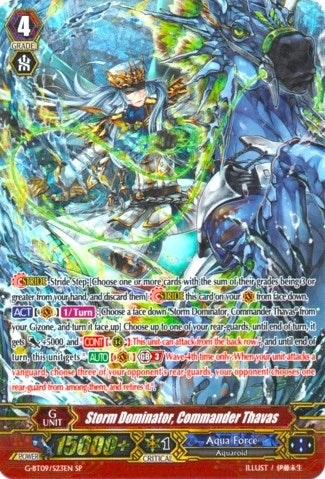 Image for Storm Dominator, Commander Thavas (SP) (G-BT09: Divine Dragon Caper) (G-BT09/S23EN) - Cardfight Vanguard