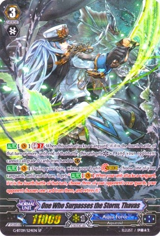 Image for One Who Surpasses the Storm, Thavas (SP) (G-BT09: Divine Dragon Caper) (G-BT09/S24EN) - Cardfight Vanguard