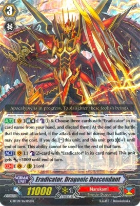 Image for Eradicator, Dragonic Descendant (G-BT09: Divine Dragon Caper) (G-BT09/Re:04EN) - Cardfight Vanguard
