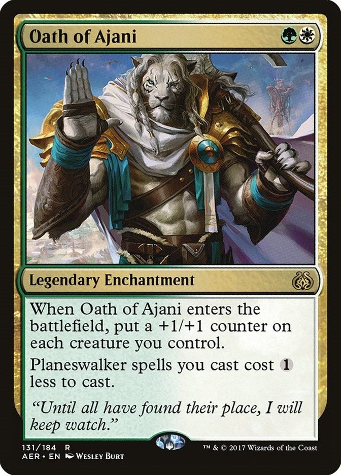 Image for Oath of Ajani (Aether Revolt) (131) - Magic: The Gathering