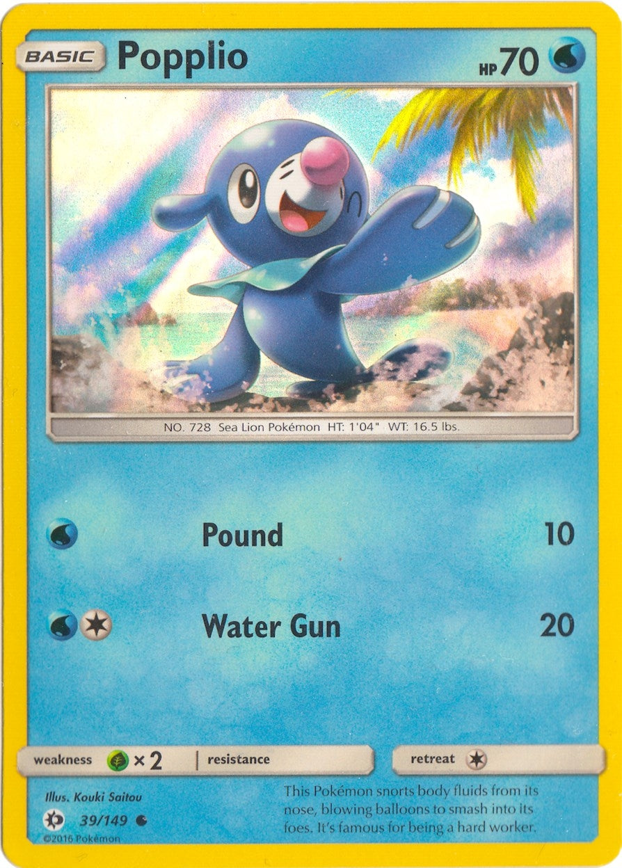 Image for Popplio - 39/149 (Water Web Holo) (Miscellaneous Cards & Products) (039/149) - Pokemon