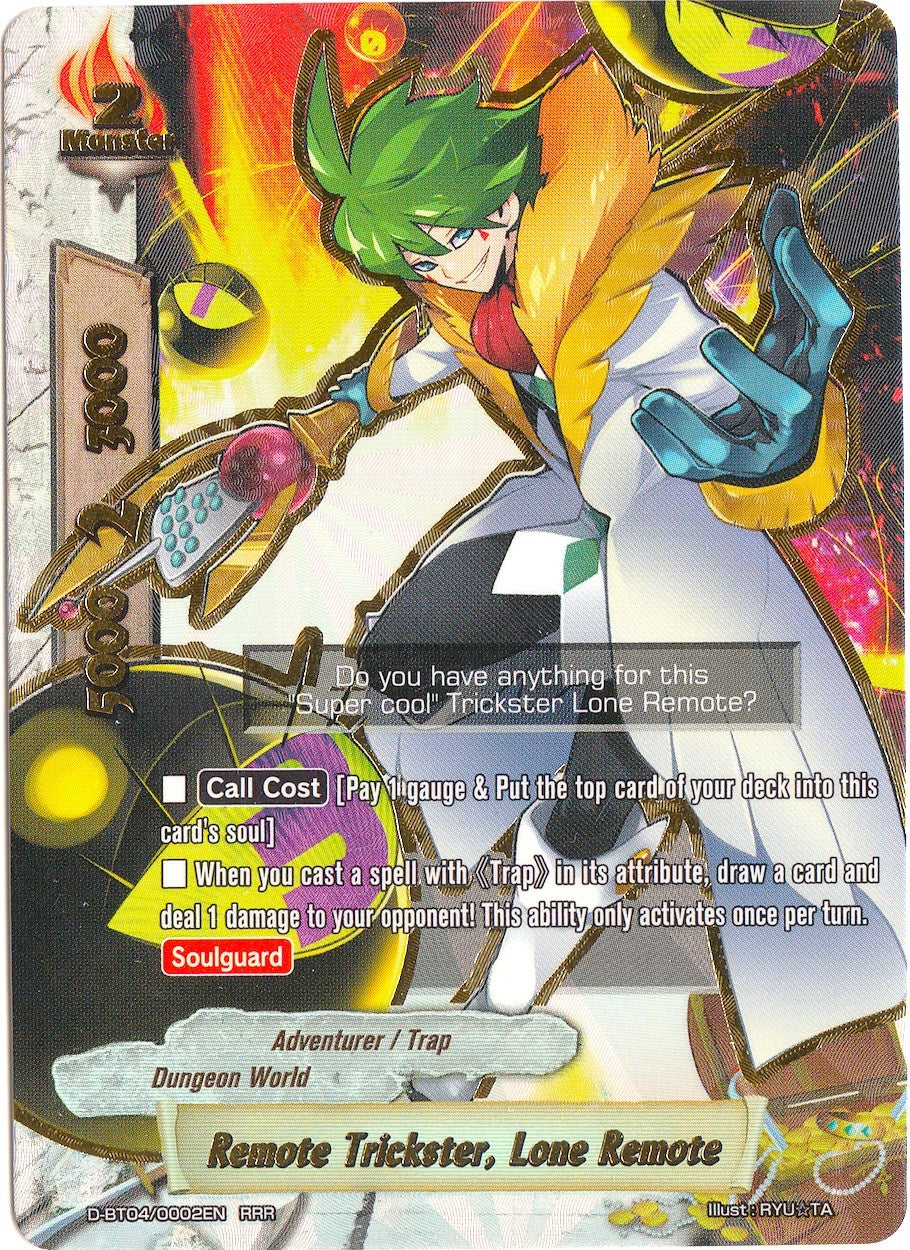 Image for Remote Trickster, Lone Remote (Shine! Super Sun Dragon!!) (D-BT04/0002EN) - Future Card BuddyFight