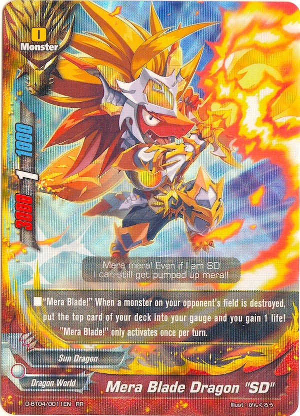 Image for Mera Blade Dragon "SD" (Shine! Super Sun Dragon!!) (D-BT04/0011EN) - Future Card BuddyFight