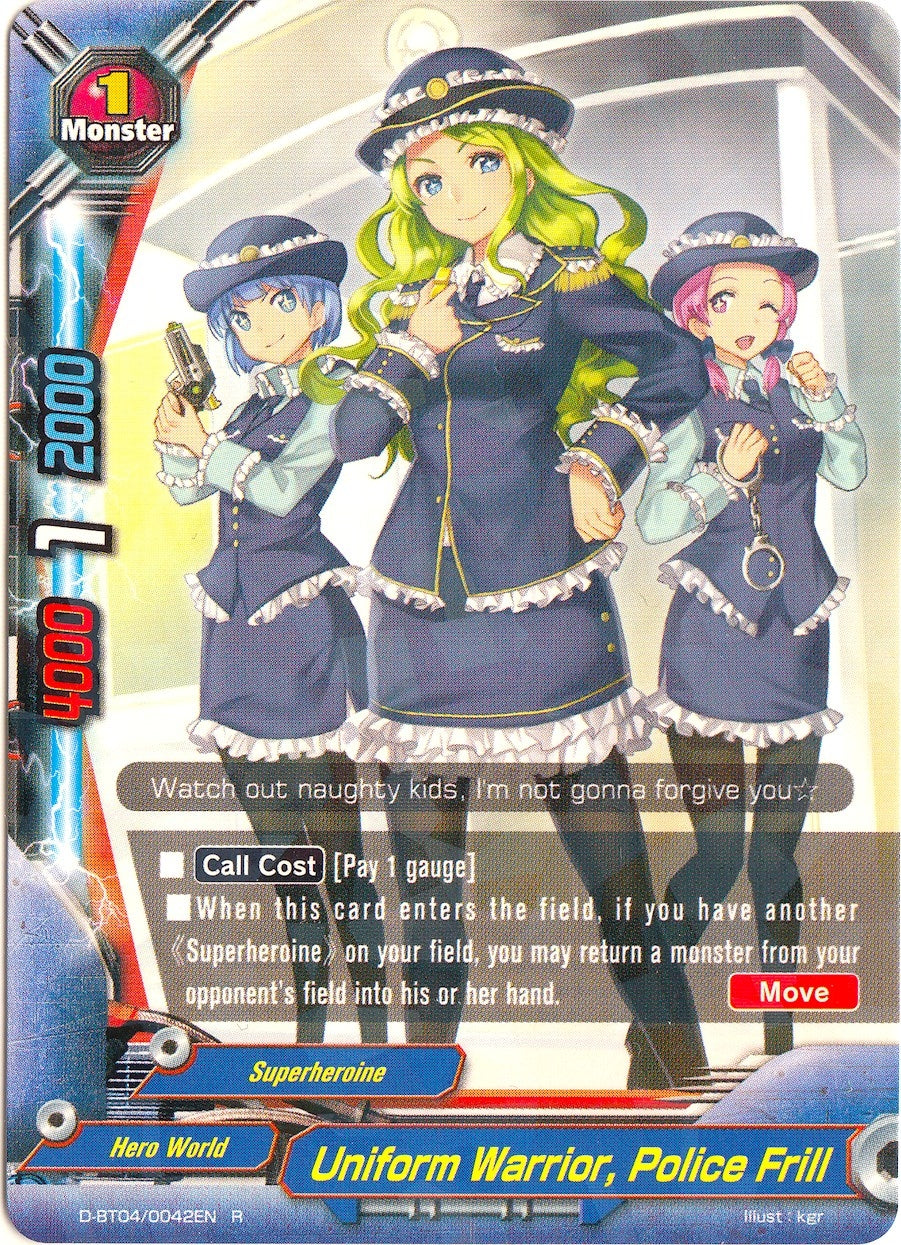 Image for Uniform Warrior, Police Frill (Shine! Super Sun Dragon!!) (D-BT04/0042EN) - Future Card BuddyFight