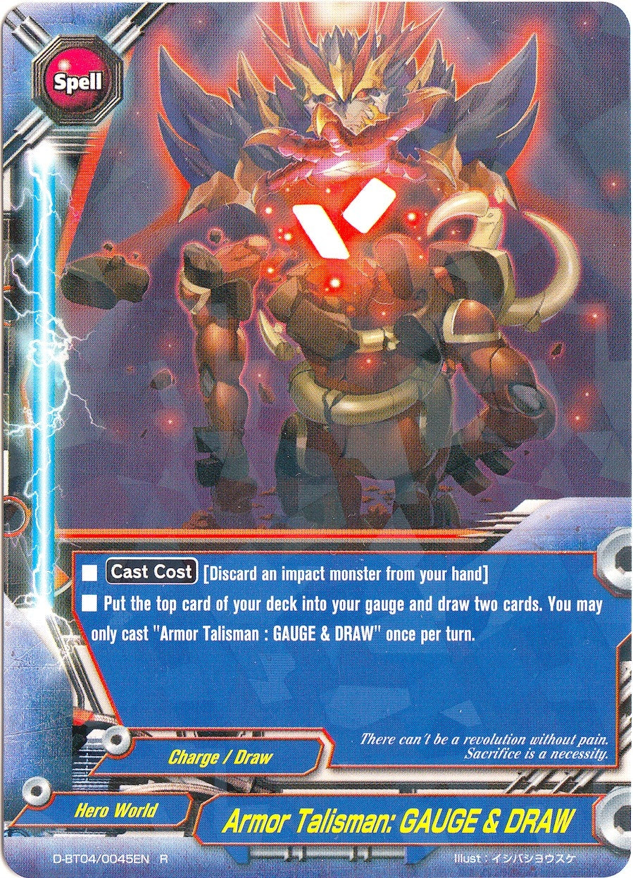 Image for Armor Talisman: GAUGE & DRAW (Shine! Super Sun Dragon!!) (D-BT04/0045EN) - Future Card BuddyFight