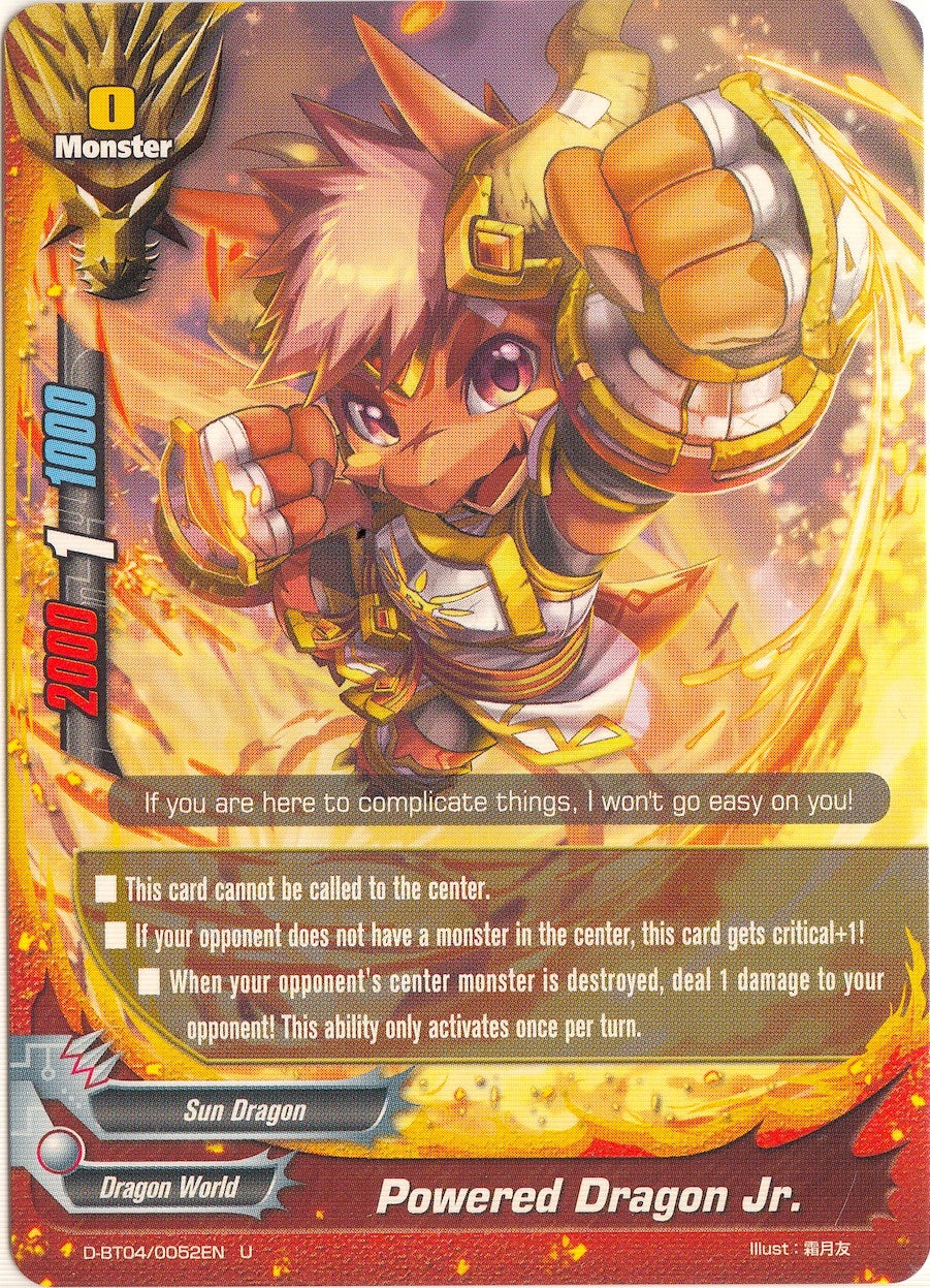 Image for Powered Dragon Jr. (Shine! Super Sun Dragon!!) (D-BT04/0052EN) - Future Card BuddyFight