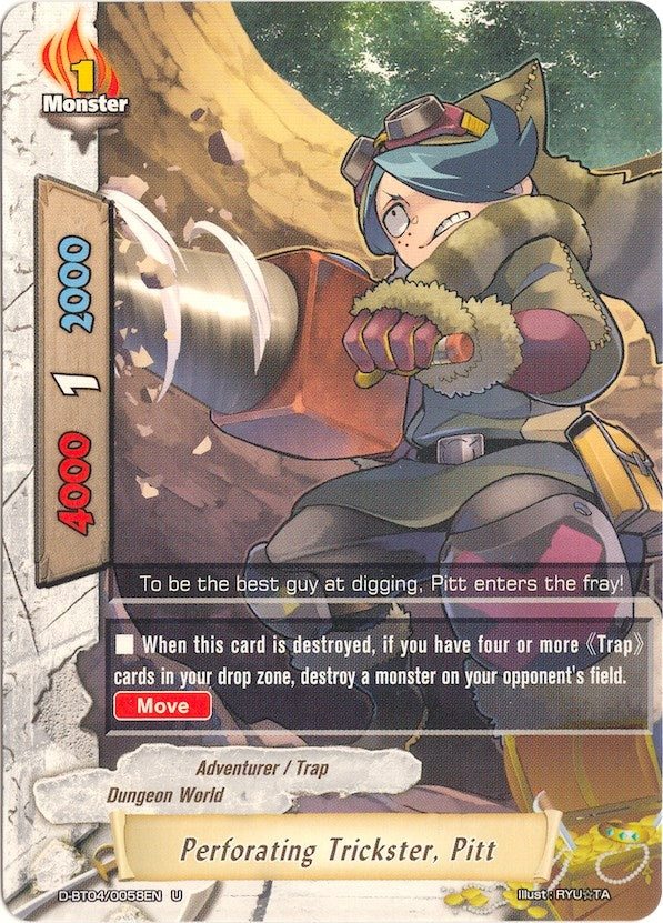 Image for Perforating Trickster, Pitt (Shine! Super Sun Dragon!!) (D-BT04/0058EN) - Future Card BuddyFight