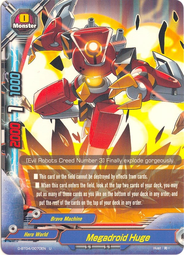 Image for Megadroid Huge (Shine! Super Sun Dragon!!) (D-BT04/0070EN) - Future Card BuddyFight