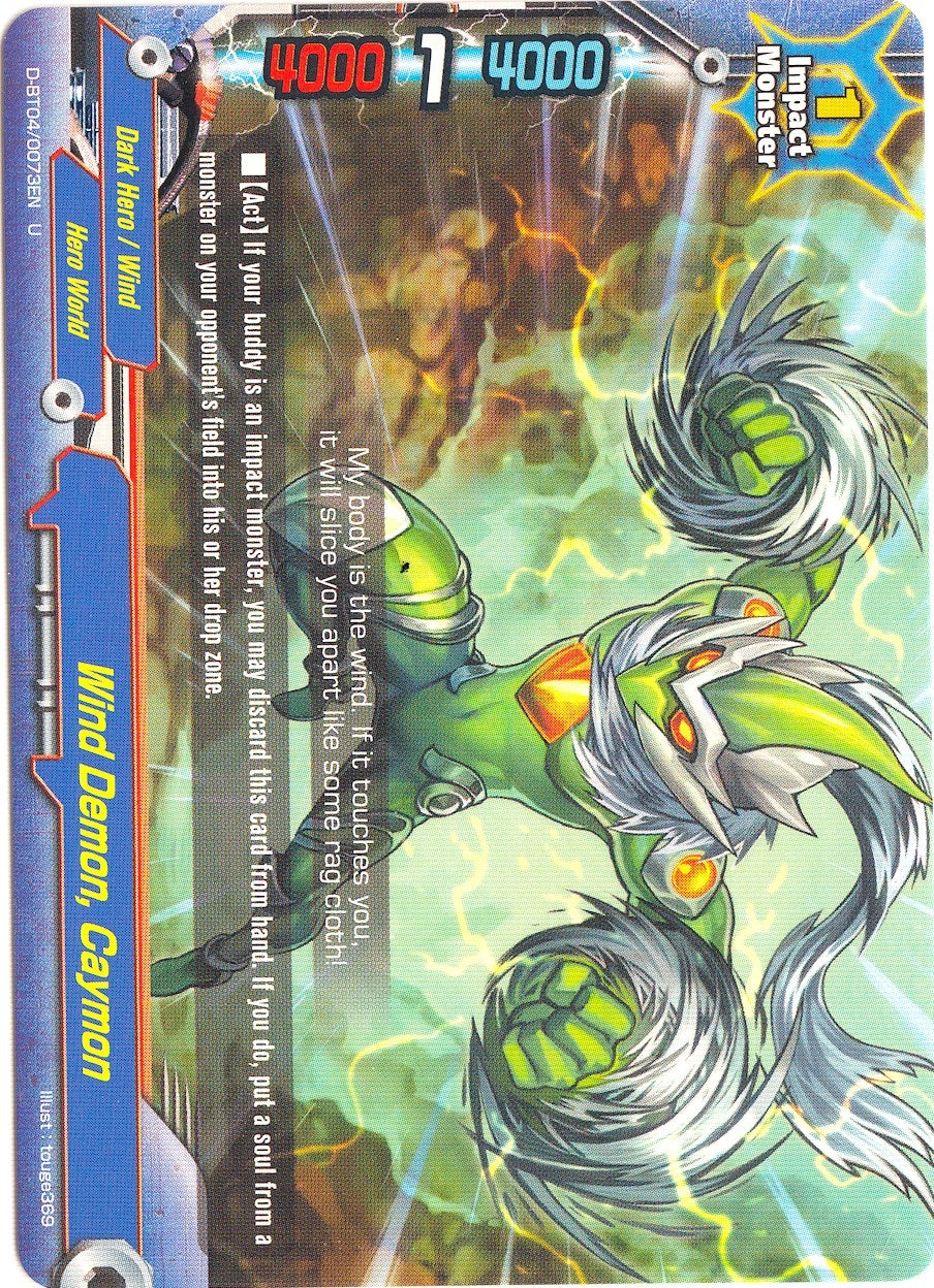 Image for Wind Demon, Caymon (Shine! Super Sun Dragon!!) (D-BT04/0073EN) - Future Card BuddyFight