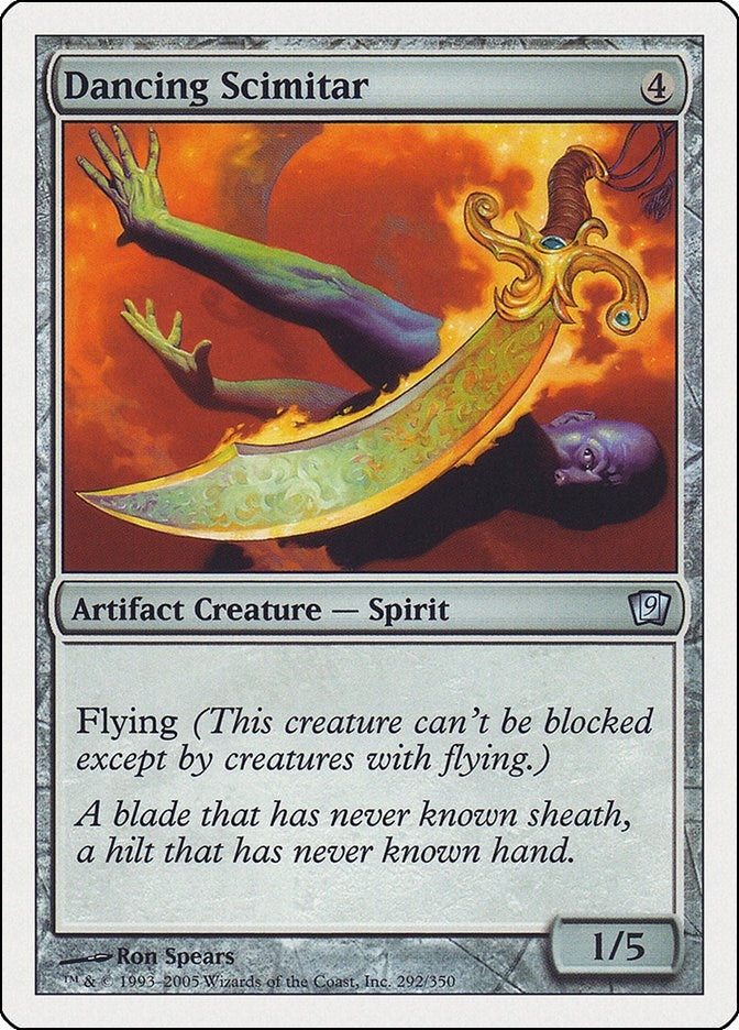 Image for Dancing Scimitar (9th Edition) (292) - Magic: The Gathering