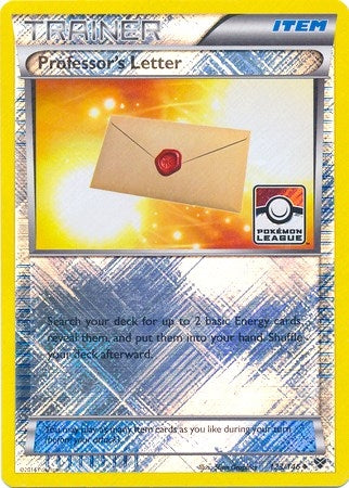 Image for Professor's Letter - 123/146 (Pokemon League) (League & Championship Cards) (123/146) - Pokemon