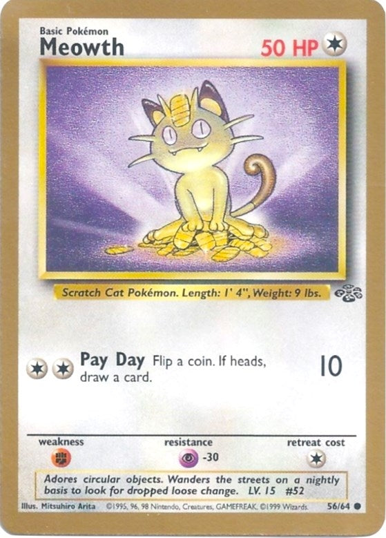 Image for Meowth - 56/64 (Gold Bordered Promo) (Miscellaneous Cards & Products) (56/64) - Pokemon