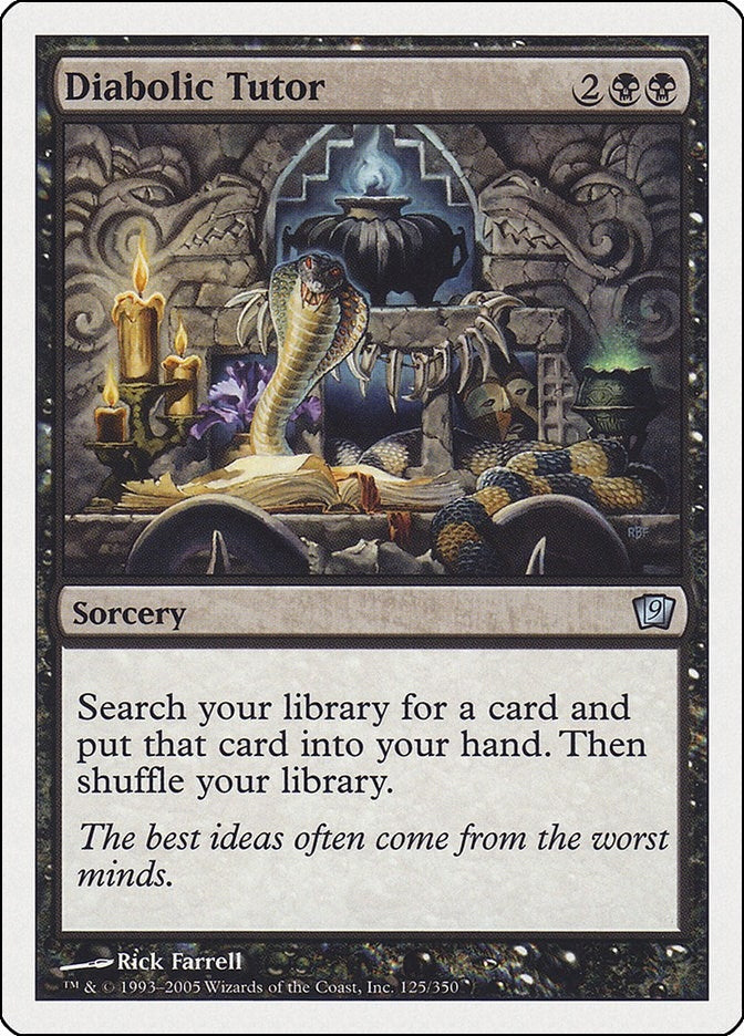 Image for Diabolic Tutor (9th Edition) (125) - Magic: The Gathering