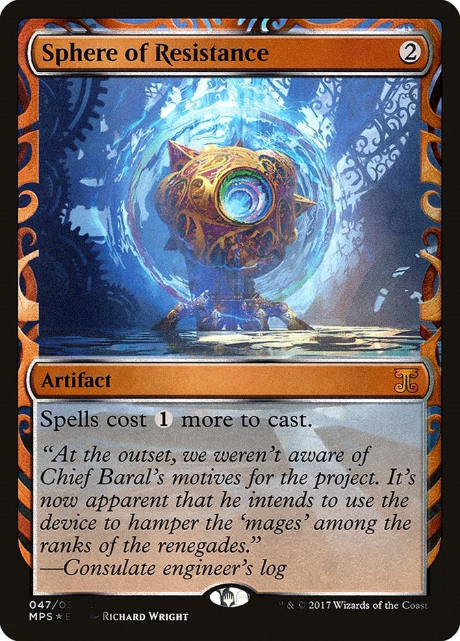 Image for Sphere of Resistance (Masterpiece Series: Kaladesh Inventions) (47) - Magic: The Gathering
