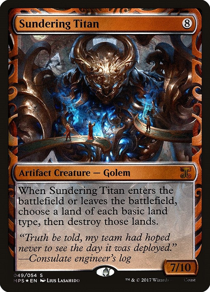 Image for Sundering Titan (Masterpiece Series: Kaladesh Inventions) (49) - Magic: The Gathering