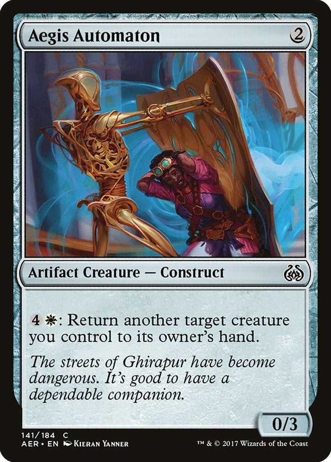Image for Aegis Automaton (Aether Revolt) (141) - Magic: The Gathering