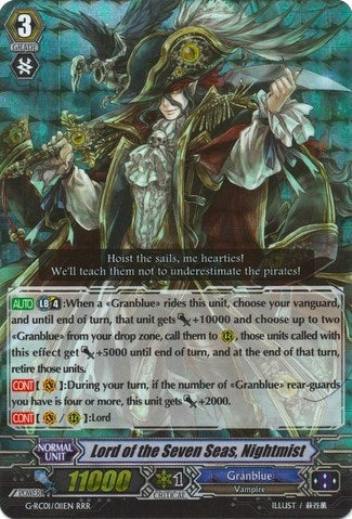Image for Lord of the Seven Seas, Nightmist (G-RC01: Revival Collection) (G-RC01/011EN) - Cardfight Vanguard