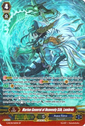 Image for Marine General of Heavenly Silk, Lambros (SP) (G-RC01: Revival Collection) (G-RC01/S12EN) - Cardfight Vanguard