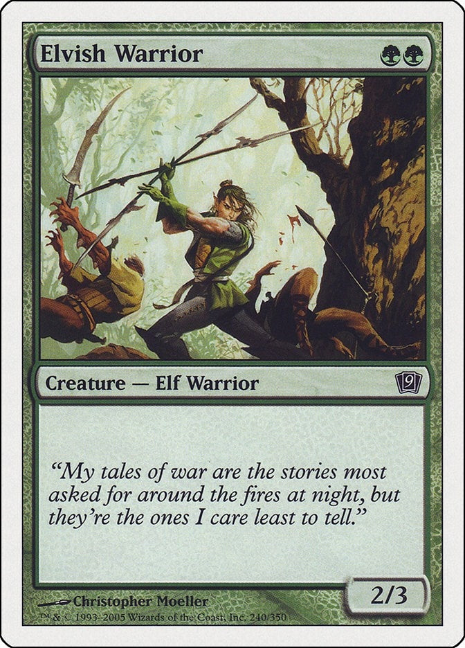Image for Elvish Warrior (9th Edition) (240) - Magic: The Gathering