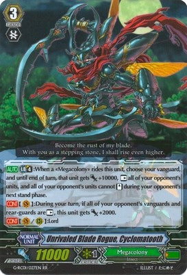Image for Unrivaled Blade Rogue, Cyclomatooth (G-RC01: Revival Collection) (G-RC01/027EN) - Cardfight Vanguard