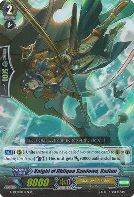 Image for Knight of Oblique Sundown, Radion (G-RC01: Revival Collection) (G-RC01/031EN) - Cardfight Vanguard